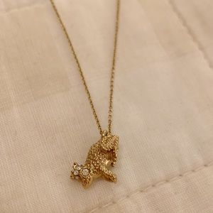 Kate Spade frog necklace